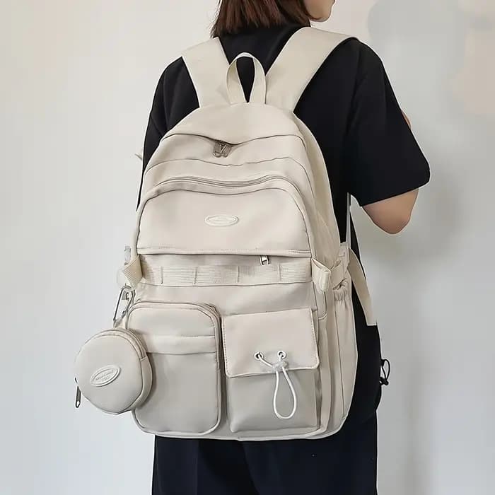 Sac à dos Simple grande capacité sport voyage sac à dos collège lycée loisirs sac tutoriel sac