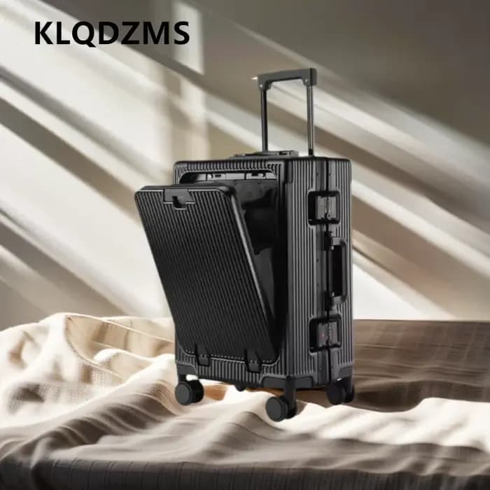 KLQDZMS valise pour ordinateur portable chargement USB valise d'embarquement PC ouverture avant cadr