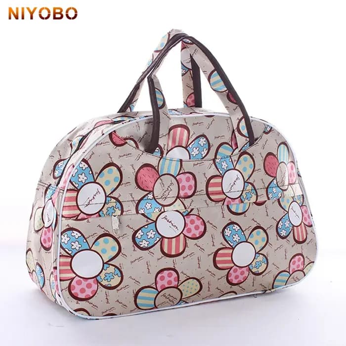 41 cm * 28 cm * 16 cm pas cher grande capacité femmes sac de voyage fourre-tout hommes bagages sac de sport nouvelle fleur impression femme sac à main PT1280