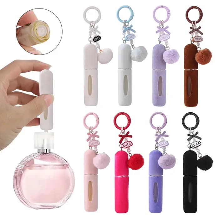 Pochette à parfum en peluche portable