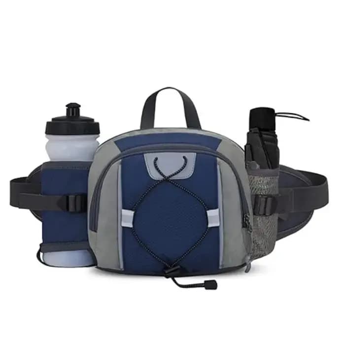 Sac de taille multifonctionnel pour la course à pied avec porte-bouteille