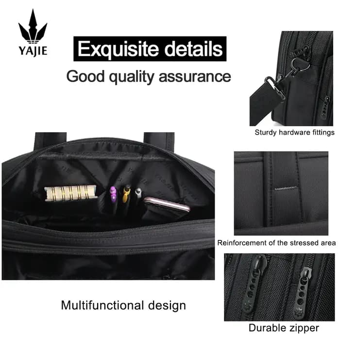 Grand sac fourre-tout en toile pour ordinateur portable pour homme
