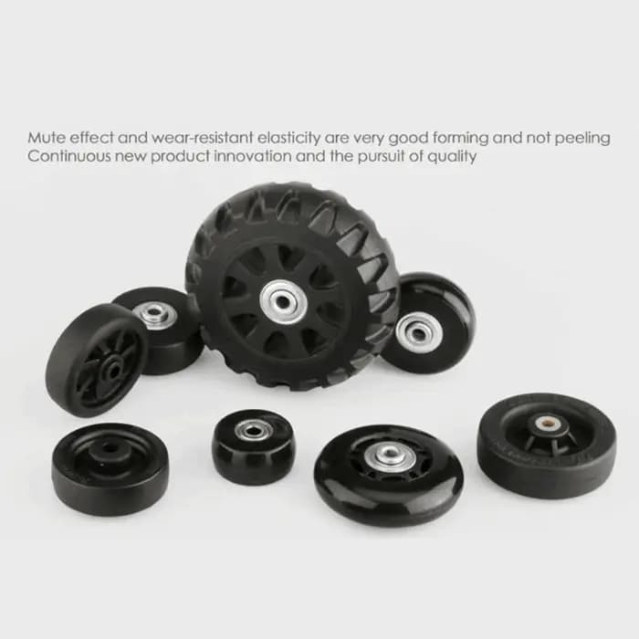 Roues de Remplacement de Valise à Roulettes Flexibles, 1 Pièce