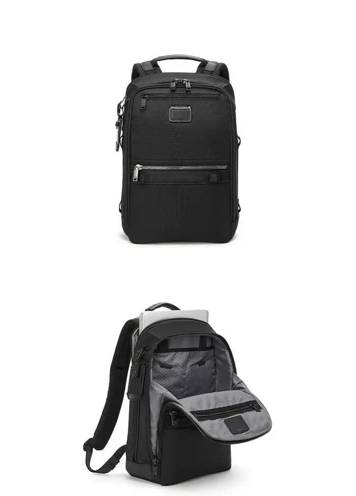 Sac à dos pour homme, pour les déplacements professionnels, en nylon balistique, noir pur, imperméab