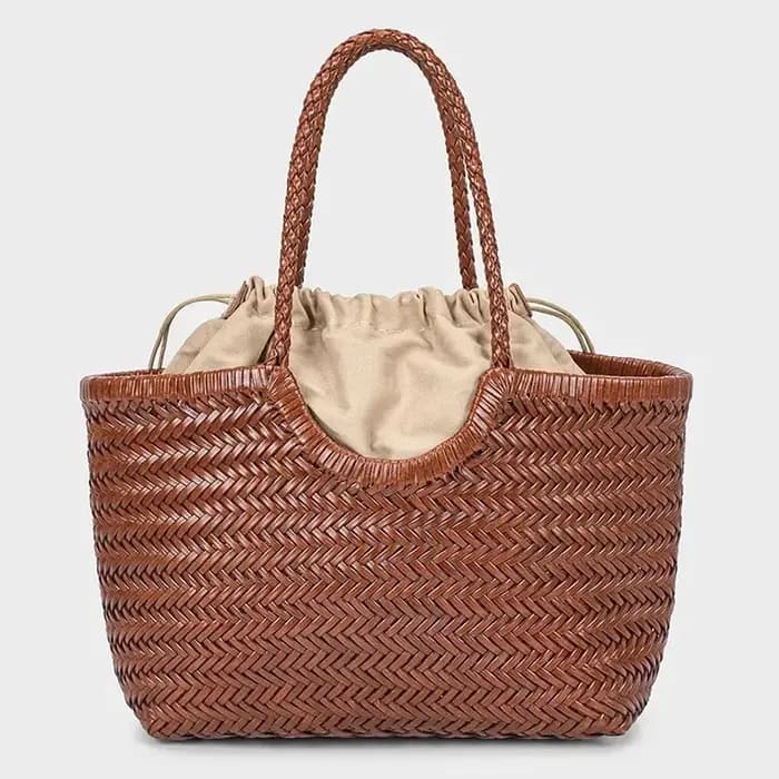 Sac fourre-tout tissé à la main de marque