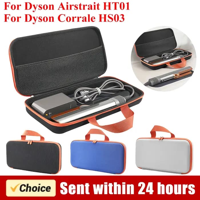 Étui de transport rigide anti-rayures pour lisseur Dyson Airstrait HT01