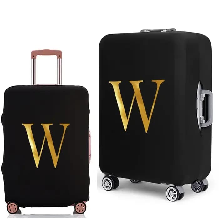 Housse de protection pour bagages avec lettres imprimées