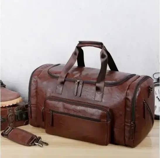 Sacs à main de voyage en cuir PU rétro pour hommes d'affaires