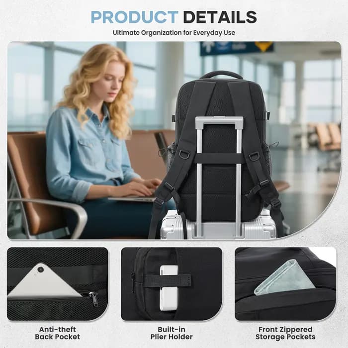 Sac à dos de randonnée à compression sous vide pour homme