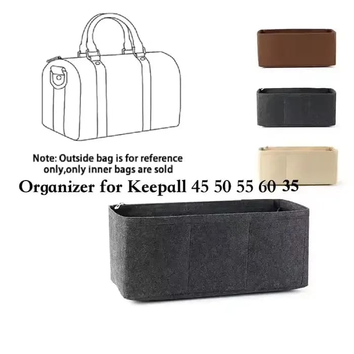 Organisateur d'insertion en feutre pour Keepall 45 50 55 60