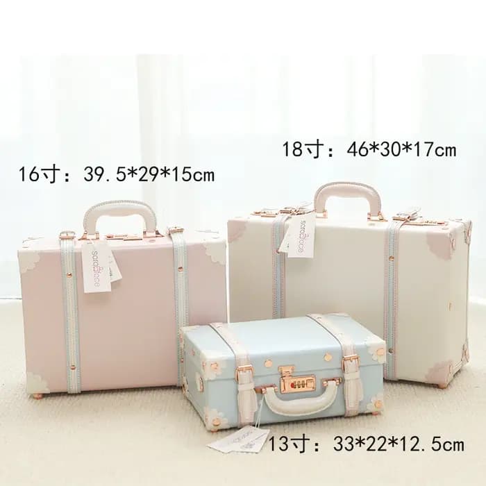 Valise de voyage vintage 2026 rigide à roulettes style rétro pour bagage à main