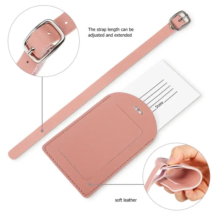 Messi Travel Essentials : Porte-passeport anti-RFID + Ensemble d'étiquettes de bagages en cuir pour femmes et hommes, accessoires de protection pour billets, CADEAU