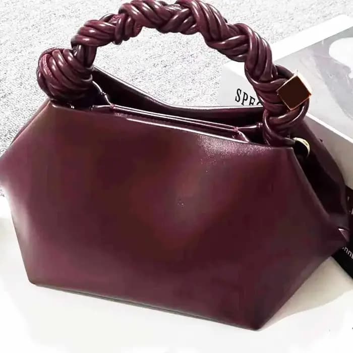 Sac bandoulière décontracté hexagonal tressé pour femme