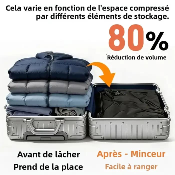 Sac de compression sous vide Ryanair 28L avec pompe électrique