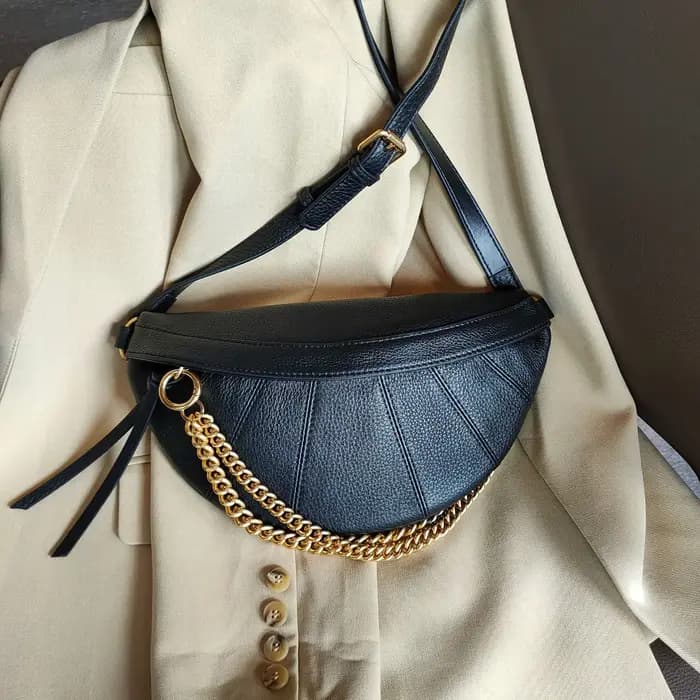 JOFanny-Sac de Taille en Cuir group pour Femme, Marque de Luxe, Ceinture, Poitrine, Mode, Ladies Ini