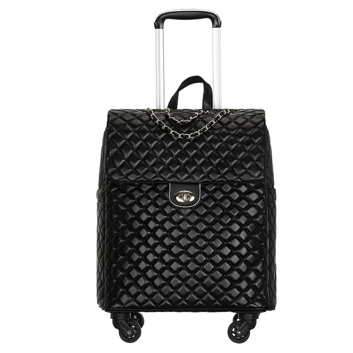 Valise à roulettes avec roues silencieuses universelles