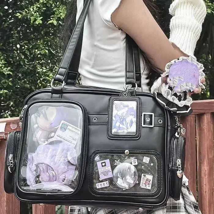 Sac fourre-tout transparent multi-poches