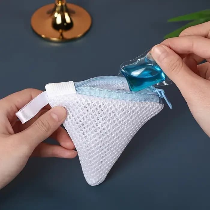 2 sacs de rangement pour chaussettes et petits objets avec fermeture éclair