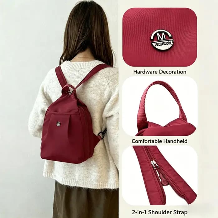Mini sac à dos pour femme : sac à bandoulière simple