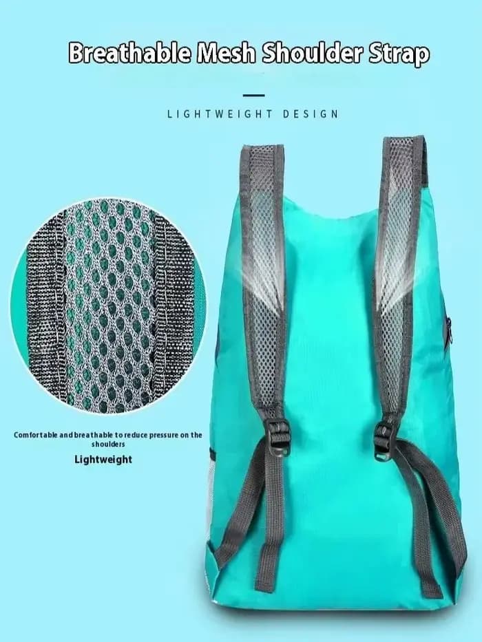 Sac à dos pliable ultraléger et imperméable - Sac de voyage portable de grande capacité, sac à dos l
