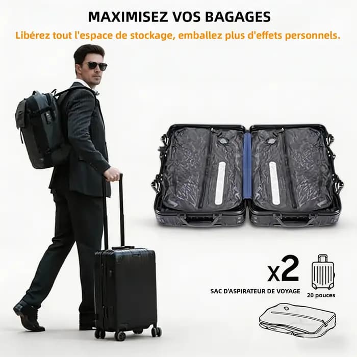 Sacs de compression sous vide épaissis pour vêtements