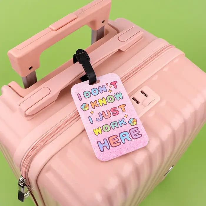 Étiquettes de bagage de voyage de santé médicale valise vague Art peinture ID porte-adresse