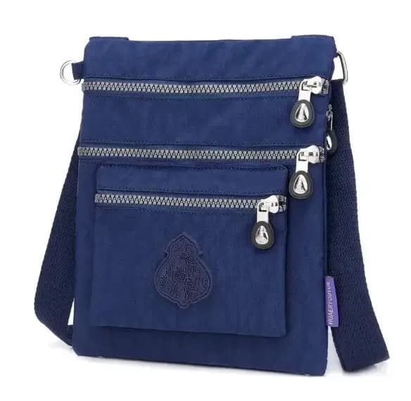 Sac à bandoulière en nylon ultra léger multicouche pour femme, sac messager de grande capacité, sac