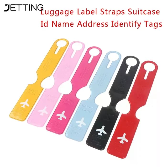 Étiquettes de bagage mignonnes en PVC pour valise