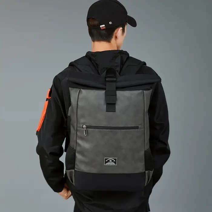 Sacs à dos d'ordinateur imperméables pour hommes et femmes, cuir PU léger, sac à dos à roulettes de