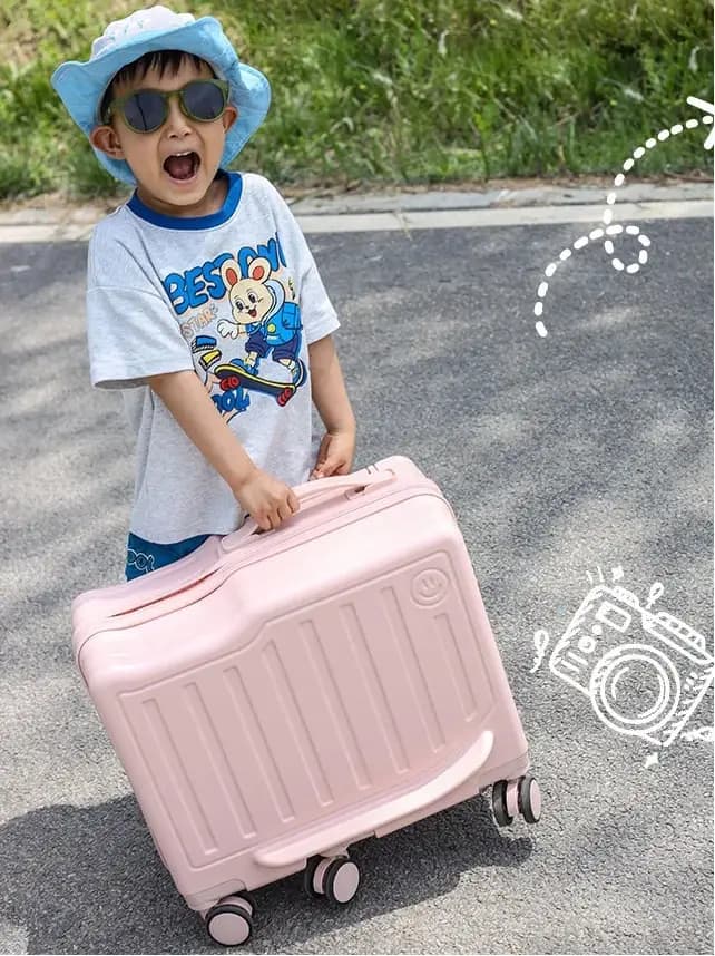 Valise à roulettes pour enfants de 20 pouces avec serrure à code