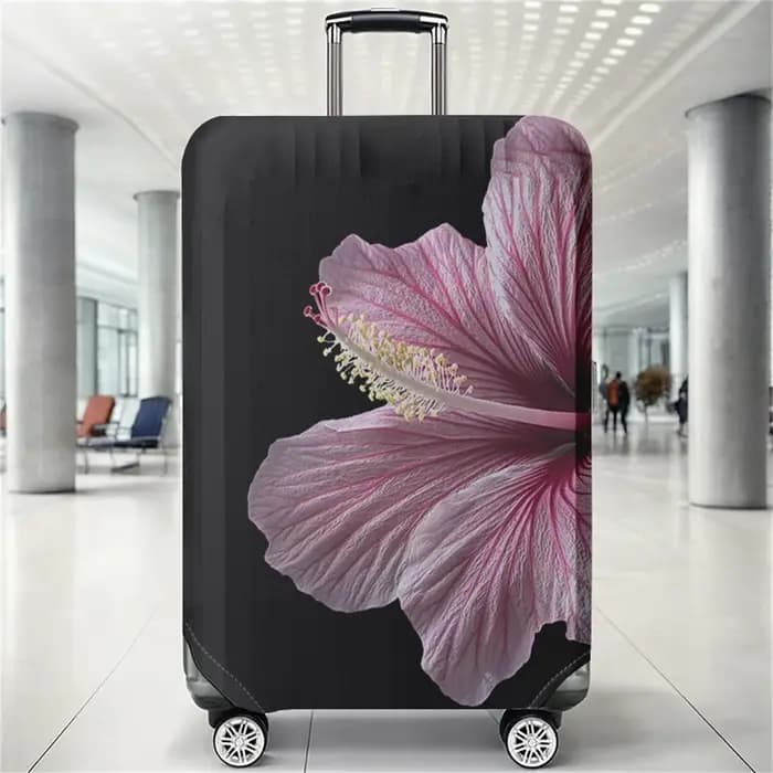Housse de protection pour bagages à motifs floraux, adaptée aux housses de bagages de 18 à 32 pouces