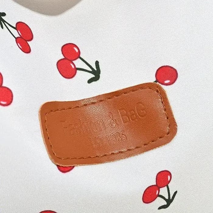 Sac fourre-tout grande capacité à motif cerise