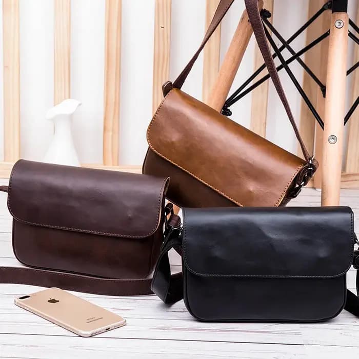 Sac à bandoulière Vintage de marque de luxe pour hommes