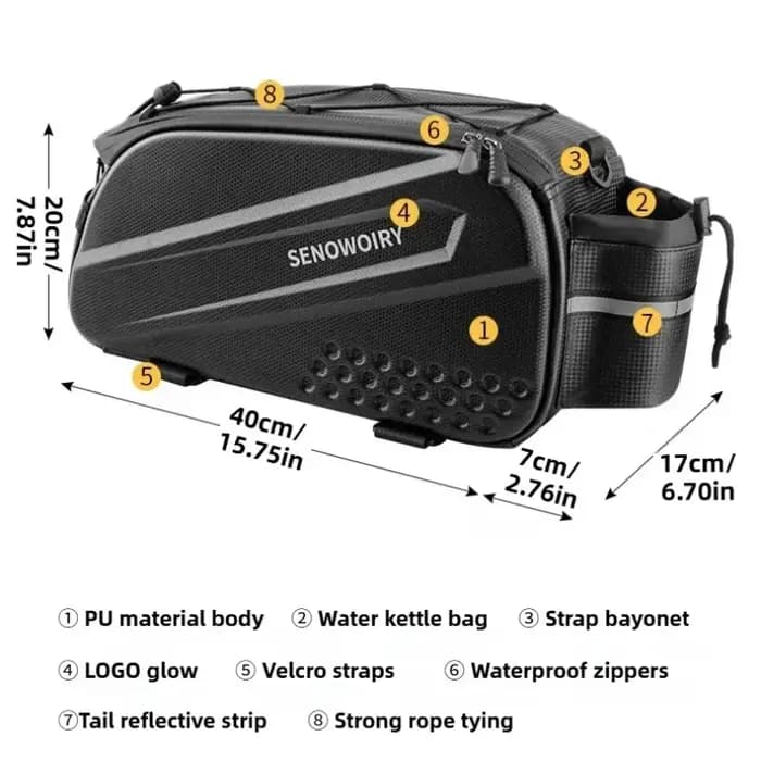 Sac de vélo Camel 10/14l
