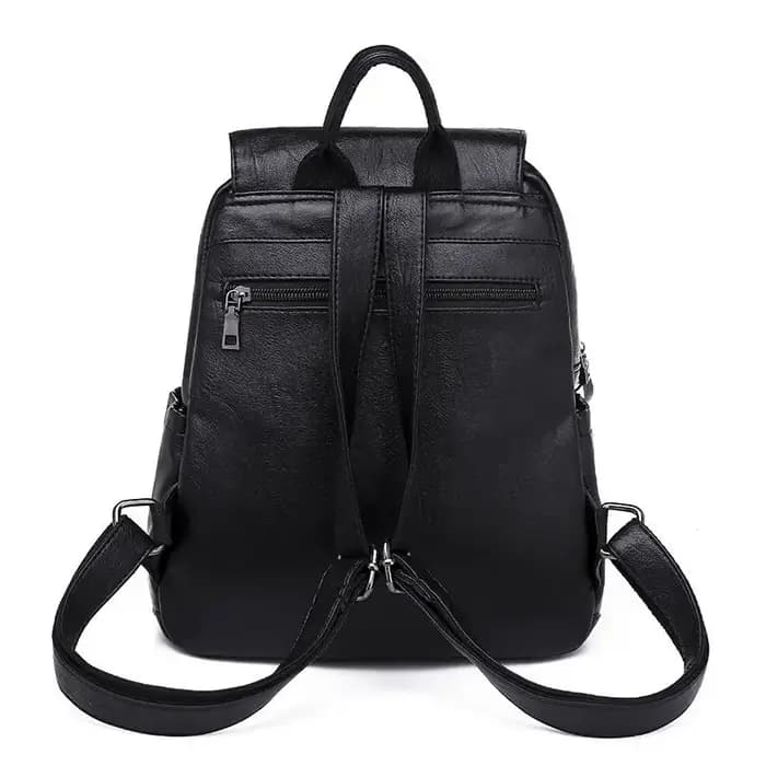 Grand Sac à Dos de Voyage en Cuir PU pour Femme Cartable pour Fille