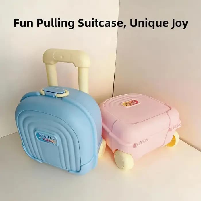 Valise Enfant Extensible Adorable en Plastique à Motifs de Dessins Animés