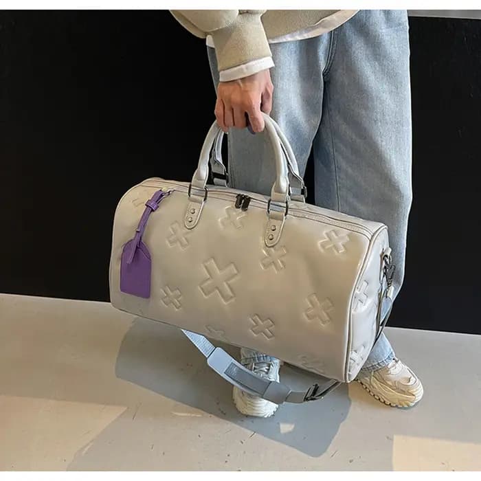 Sac de sport de voyage en cuir PU pour femme