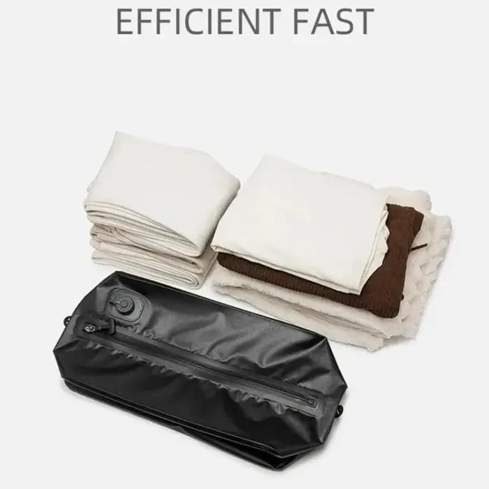 Sac de rangement sous vide automatique avec pompe à air intégrée