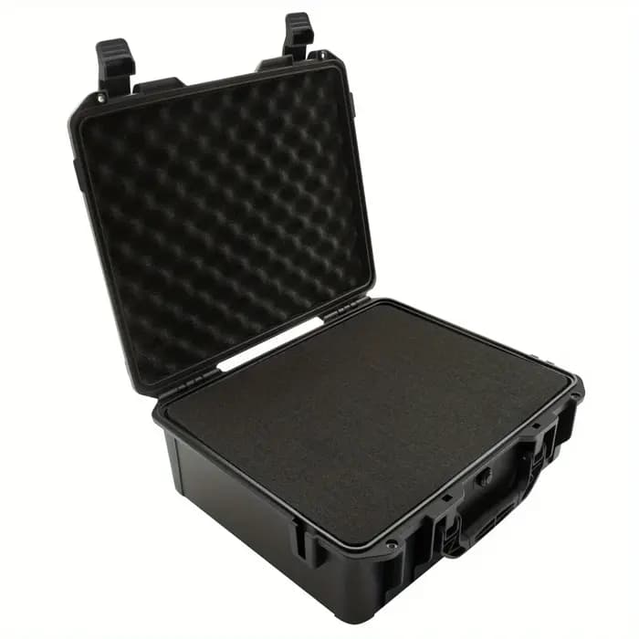 Valise noire étanche et durable pour appareil photo/outils