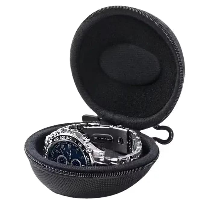 Étui de voyage Portable EVA pour montre unique, boîte de rangement pour montre, support de montre étanche pour montres intelligentes, conteneur à fermeture éclair