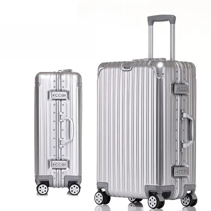 Tous les bagages en aluminium 20/22/24/26/29 pouces 100% valise en alliage d'aluminium et de magnésium mot de passe boîtier de chariot valises de voyage de cabine