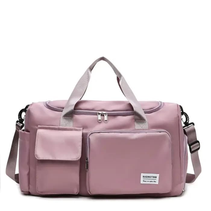 Sac de voyage Oxford pliable en nylon robuste, sac de sport multifonctionnel avec compartiment à cha