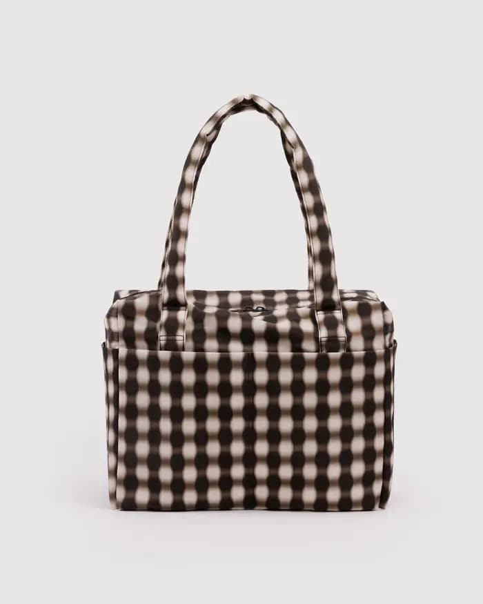 Baggu Small Cloud Carry-On Sac de voyage de grande capacité en polyester, style décontracté, sac à bagages de forme carrée verticale, ouverture à fermeture éclair