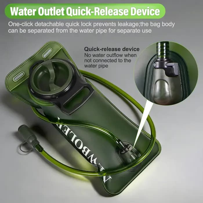 Sac d'hydratation 1, 5L/2L/3L Grande Capacité – Sac à Dos