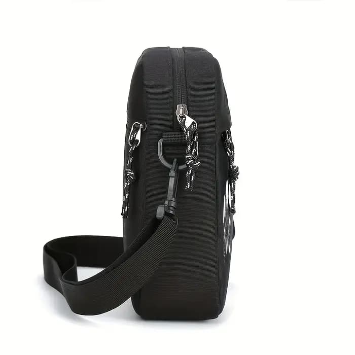 Sac à bandoulière élégant noir à motif «araignée»