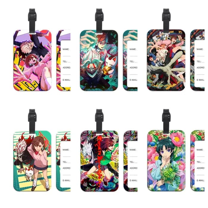 Étiquettes de bagage Anime japonais