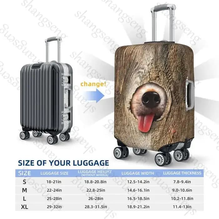 Housse de protection pour bagages élastiques épais