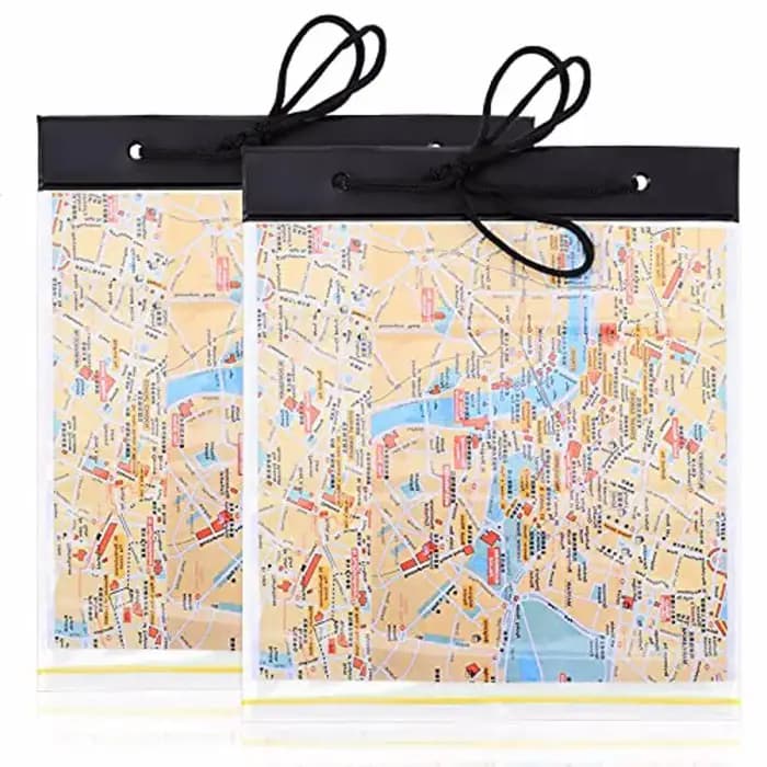Mallette de rangement de cartes pliable et étanche