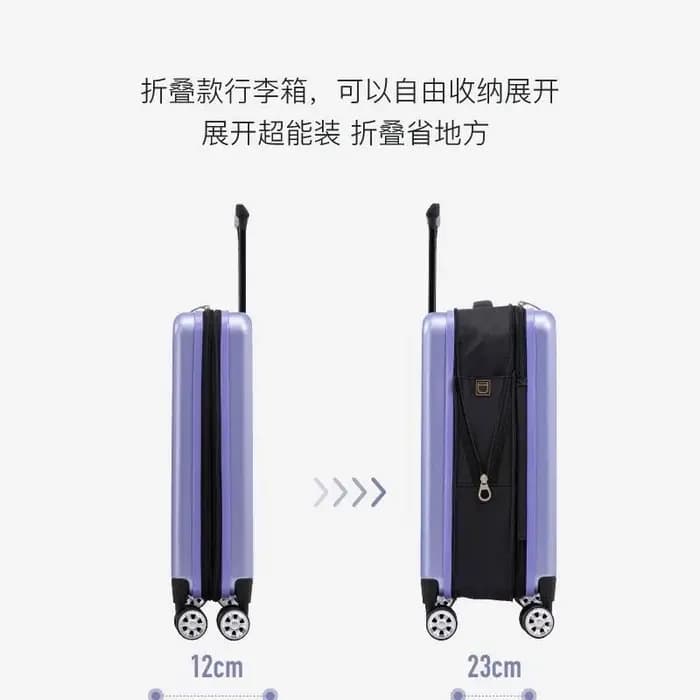 Valise pliable 20 pouces avec roulettes pivotantes, valise trolley 24/28 pouces, bagage de voyage exporté au Japon