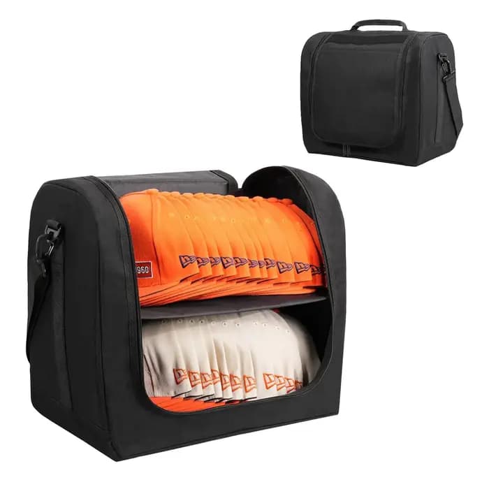 Sac à chapeau pour casquettes de Baseball, porte-chapeau avec poignée de transport, sac de rangement pour casquettes, sac de rangement pour chapeaux, pour le sport en mouvement et les voyages